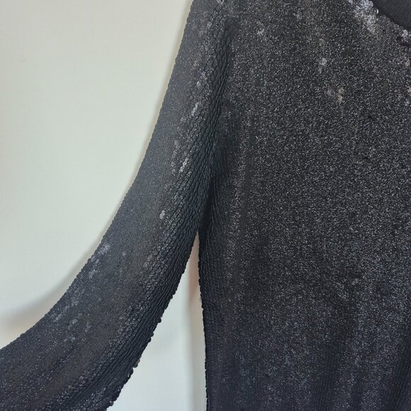Equipment Black sparkle sequin sweater - Picture 7 of 7